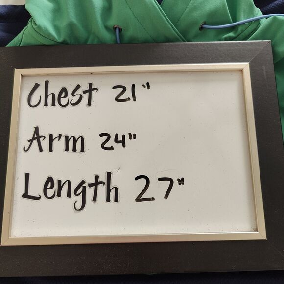 Zero Restriction Tyson Hoodie Mens Medium Performance Green Blue Long Sleeve - Picture 4 of 4